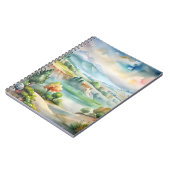 Watercolor berglandschap notitieboek (Linkerzijde)