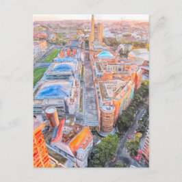 Watercolor Berlijn. Akaarten van Potsdamer Platz Briefkaart