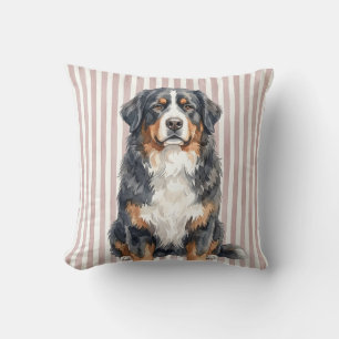 Watercolor Berner Sennenhond Kussenhoes Kussen