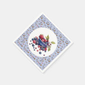 Watercolor Berry Sweet Blueberries Baby Shower Servet (Hoek)