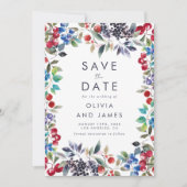 Watercolor Besjesummer Bruiloft Save The Date (Voorkant)