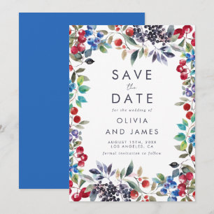 Watercolor Besjesummer Bruiloft Save The Date