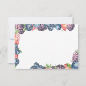 Watercolor bessen - dank je bedankkaart (Achterkant)