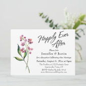 Watercolor Bessen & Knoppen Tot In Euwigheid Kaart (Staand voorkant)