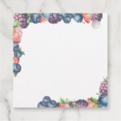 Watercolor bessen - zoete bes tekst bedankjes labels (Achterkant)