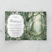 Watercolor Betoverd Bos QR Code Bruiloft (Binnen)