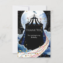 Watercolor Betoverde Circus Verjaardag