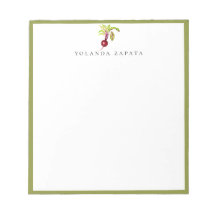 Watercolor Biet Groen Omlijst