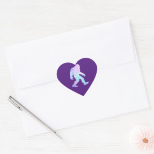 Watercolor Bigfoot Hart Sticker