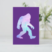Watercolor Bigfoot Informatiekaartje (Staand voorkant)