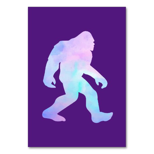 Watercolor Bigfoot Kaart (Voorkant)