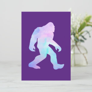 Watercolor Bigfoot Kaart