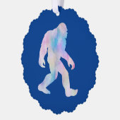 Watercolor Bigfoot Ornament Kaart (Links)