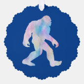 Watercolor Bigfoot Ornament Kaart (Voorkant)