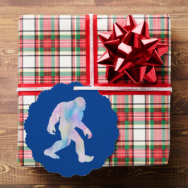 Watercolor Bigfoot Ornament Kaart