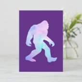 Watercolor Bigfoot Save The Date (Staand voorkant)