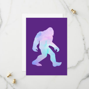 Watercolor Bigfoot Save The Date