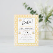 Watercolor Bij Baby Shower Uitnodiging (Staand voorkant)