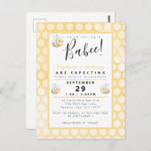 Watercolor Bij Baby Shower Uitnodiging (Voorkant / Achterkant)