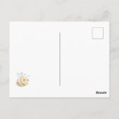 Watercolor Bij Baby Shower Uitnodiging (Achterkant)