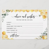 Watercolor bij bruiloft advies en wensen briefpapier (Voorkant)