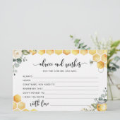 Watercolor bij bruiloft advies en wensen briefpapier (Staand voorkant)