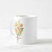 Watercolor Birth Flower Daffodil Personalized Mug Koffiemok (Voorkant links)