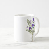 Watercolor Birth Flower Violet Personalized Mug Koffiemok (Voorkant rechts)