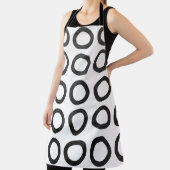 Watercolor black circles on white background. Blac Schort (Insitu)