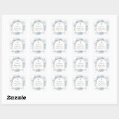 watercolor blad eerste communie vierkante sticker (Vel)