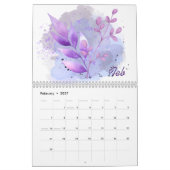 Watercolor Bladeren 2026 Kalender | Botanische Nat (Feb 2027)