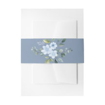 Watercolor Blau Bloemmotief