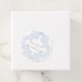 watercolor blauw wapen bruiloft bedankjes labels (In situ)