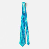 Watercolor Blauwe Aangepaste Das (Voorkant)