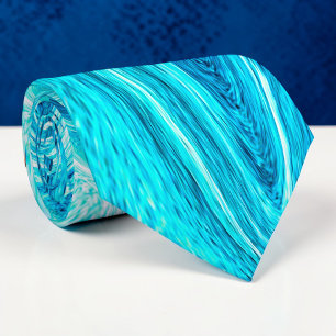 Watercolor Blauwe Aangepaste Das