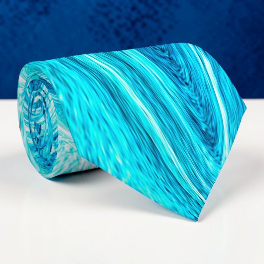 Watercolor Blauwe Aangepaste Das