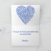 Watercolor Blauwe Cattle Dog Uitgesteld Verjaardag Kaart (Binnen)