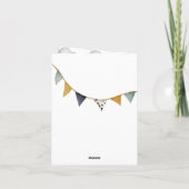 Watercolor Blauwe Heete Luchtballon Mr ONEderful J (Achterkant)