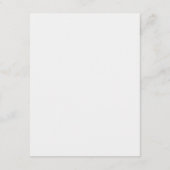 Watercolor Blauwe Hortensia Ontvangstkaarten Informatiekaartje (Achterkant)