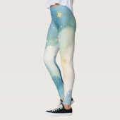 Watercolor Blauwe Sterrenhemel Leggings (Links)