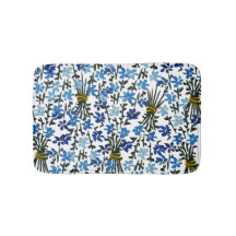 Watercolor Blauwe Wilde Bloemen Boheemse Chic