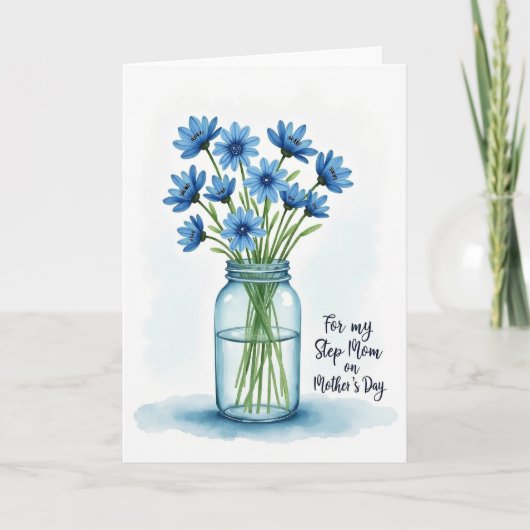 Watercolor Bloei Moeders Kaart (Voorkant)