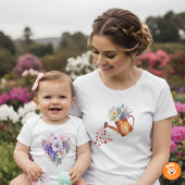 Watercolor Bloeiend Hart Bloem Motief Outfit Romper