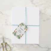 Watercolor Bloem Cadeaubon Accessoires Cadeaulabel (Met Touw)