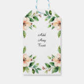Watercolor Bloem Cadeaubon Accessoires Cadeaulabel (Achterkant)