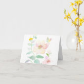 Watercolor bloem kaart (Gele Bloem)