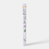 Watercolor Bloem Mobiele Hoes Lavendel iPhone 15 Case (Linkerkant)