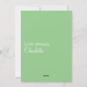 Watercolor bloem moederdag groene vakantiekaart feestdagenkaart (Achterkant)