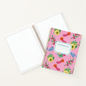 Watercolor Bloem Motief Notitieboek (Binnen)