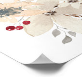 Watercolor Bloem Rouwdienst Welkomstbord - 24 x 36 Poster (Hoek)